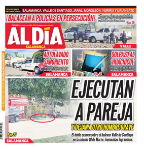 Cover of Periodico Al Dia (Salamanca)