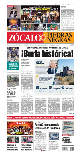 Cover of Zocalo Piedras Negras