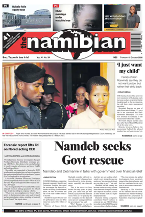 Cover of The Namibian
