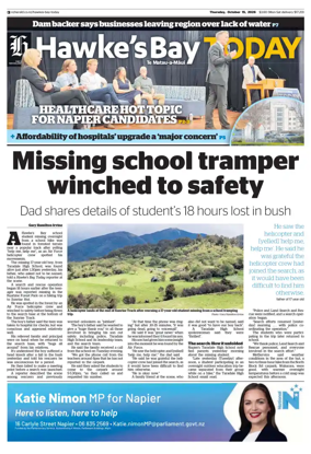 Cover of Hawke's Bay Today