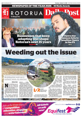 Cover of Rotorua Daily Post