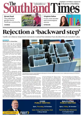 Cover of The Southland Times