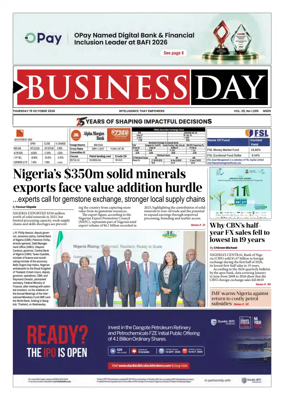 Cover of Business Day (Nigeria)