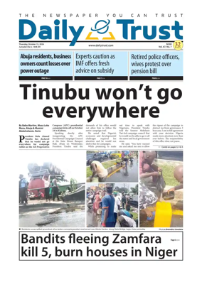 Cover of Daily Trust