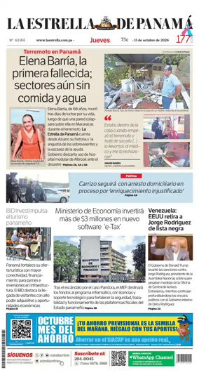 Cover of La Estrella de Panama