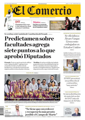 Cover of Diario El Comercio