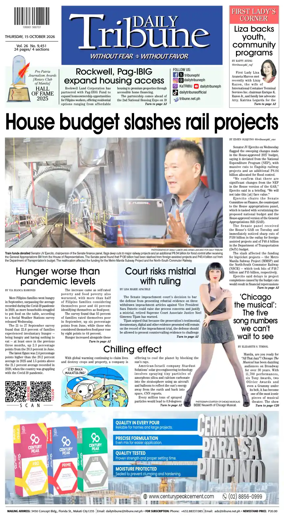 Cover of Daily Tribune (Philippines)