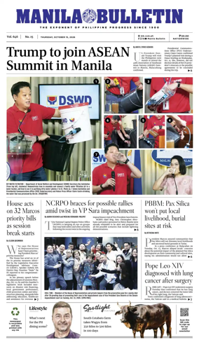 Cover of Manila Bulletin