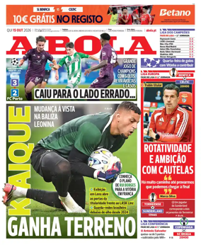Cover of A BOLA (Portuguese)