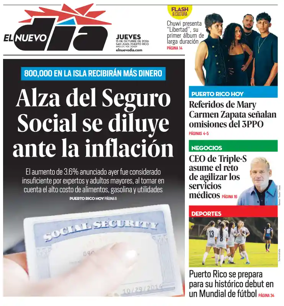 Cover of El Nuevo Dia