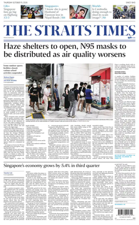 Cover of The Straits Times
