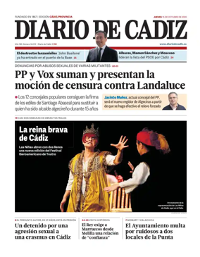 Cover of Diario de Cadiz