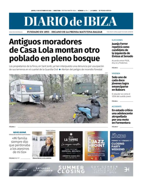 Cover of Diario de Ibiza