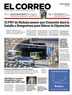 Cover of El Correo (Margen izquierda)