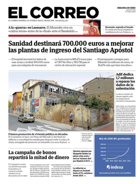Cover of El Correo (Miranda de Ebro)