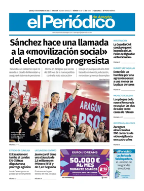 Cover of El Periodico Aragon