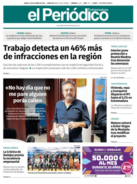 Cover of El Periodico Extremadura