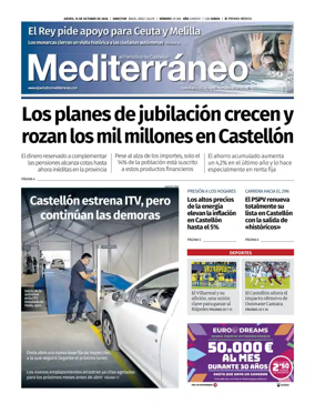 Cover of El Periodico Mediterraneo