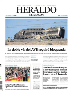 Cover of Heraldo de Aragon
