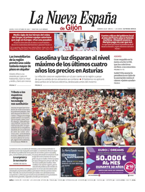 Cover of La Nueva Espana (Gijon)