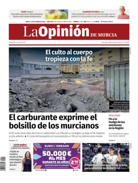 Cover of La Opinion de Murcia