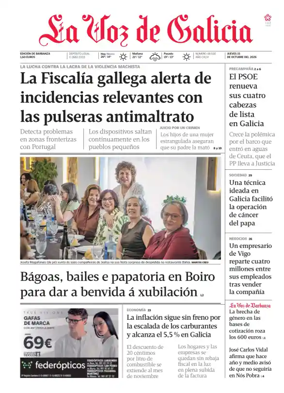 Cover of La Voz de Galicia (Barbanza)