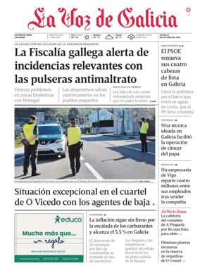 Cover of La Voz de Galicia (Monforte)