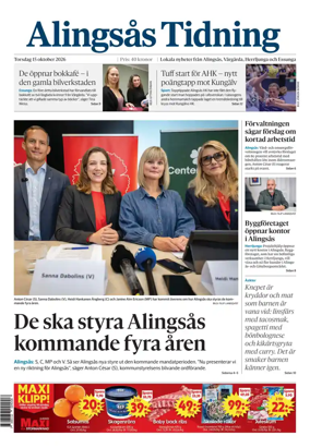 Cover of Alingsas Tidning