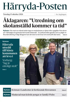 Cover of Harryda-Posten