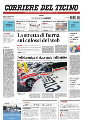 Cover of Corriere del Ticino