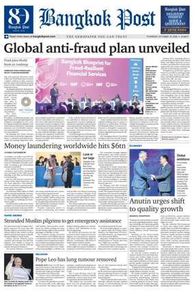 Cover of Bangkok Post