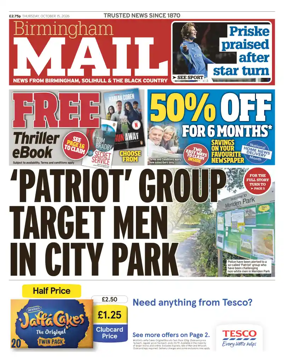 Cover of Birmingham Mail