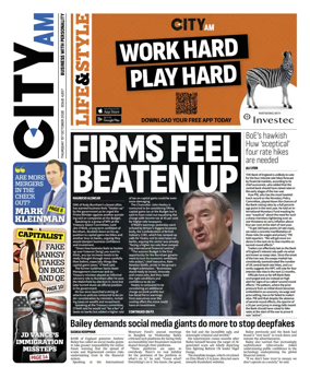 Cover of City AM