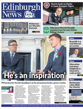 Cover of Edinburgh Evening News