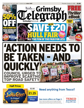 Cover of Grimsby Telegraph