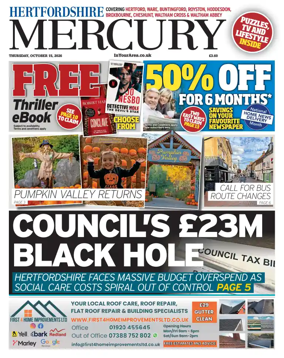 Cover of Hertfordshire Mercury
