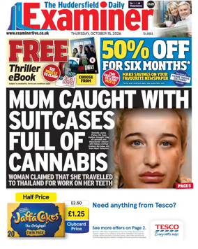 Cover of Huddersfield Daily Examiner