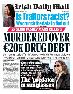 Cover of Irish Daily Mail
