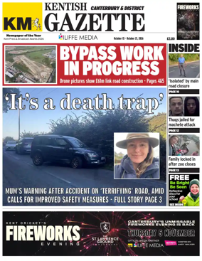 Cover of Kentish Gazette Canterbury & District