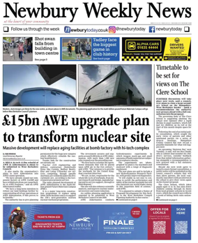 Cover of Newbury Weekly News