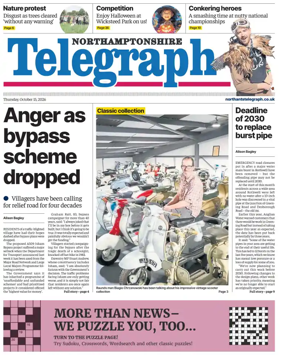 Cover of Northants Evening Telegraph