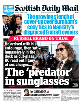 Cover of Scottish Daily Mail