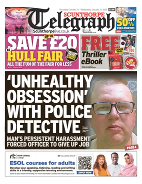 Cover of Scunthorpe Telegraph