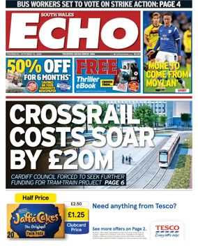 Cover of South Wales Echo
