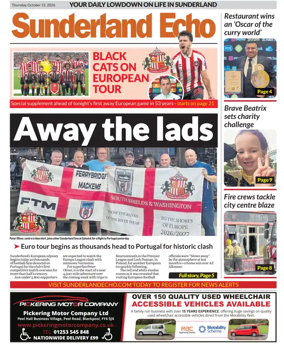 Cover of Sunderland Echo