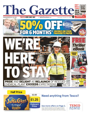Cover of Teesside Evening Gazette