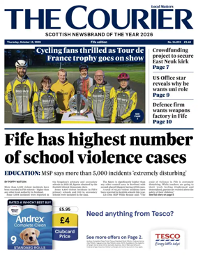 Cover of The Courier & Advertiser (Fife Edition)