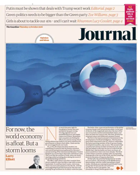 Cover of The Guardian e-paper Journal