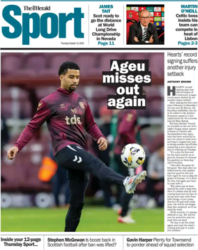 Cover of Herald Sport