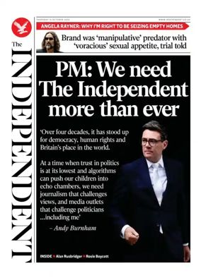 Cover of The Independent
